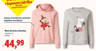 Lidl Bluza dresowa z bawełną oferta