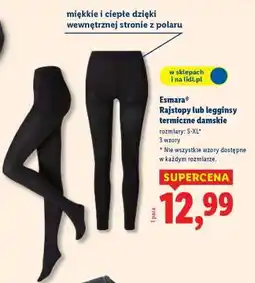 Lidl Esmara Rajstopy lub legginsy termiczne damskie oferta