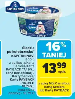 Carrefour Śledzie Kapitan Navi oferta