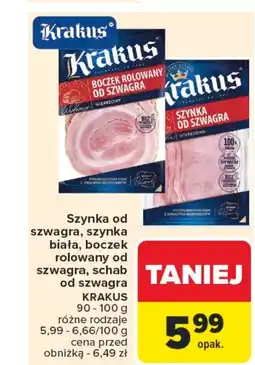 Carrefour Szynka Krakus oferta
