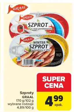 Carrefour Szprot w oleju Graal oferta