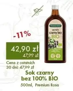 Organic Farma Zdrowia Sok czarny bez 100% BIO, Premium Rosa oferta