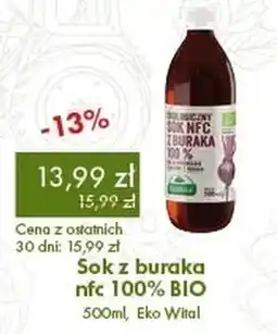Organic Farma Zdrowia Sok z buraka nfc 100% BIO, Eko Wital oferta