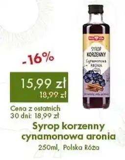 Organic Farma Zdrowia Syrop korzenny cynamonowa aronia, Polska Róża oferta