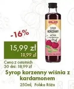 Organic Farma Zdrowia Syrop korzenny wiśnia z kardamonem, Polska Róża oferta