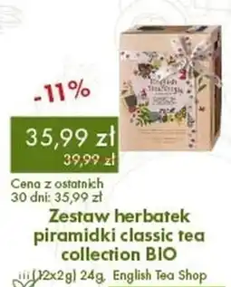 Organic Farma Zdrowia Zestaw herbatek piramidki classic tea collection BIO English Tea Shop oferta