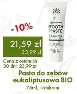 Organic Farma Zdrowia Pasta do zębów eukaliptusowa BIO, Urtekram oferta
