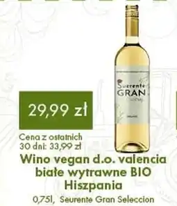 Organic Farma Zdrowia Wino vegan d.o. valencia białe wytrawne BIO Hiszpania, Seurente Gran Seleccion oferta