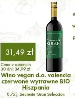 Organic Farma Zdrowia Wino vegan d.o. valencia czerwone wytrawne BIO Hiszpania, Seurente Gran Seleccion oferta