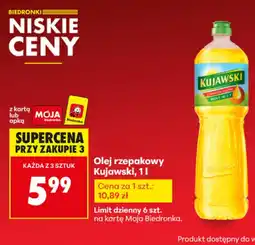 Biedronka Olej rzepakowy Kujawski oferta