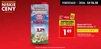 Biedronka Mleko UHT 3,2% Mlekovita Łączka oferta