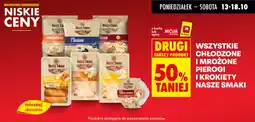 Biedronka Chłodzone i mrożone pierogi i krokiety nasze smaki oferta