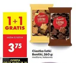 Biedronka Ciastka listki kakaowe Bonitki oferta