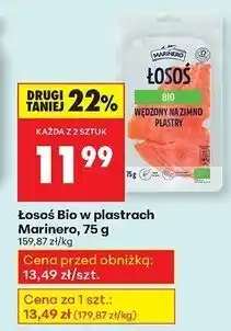 Biedronka Łosoś wędzony na zimno bio Marinero oferta