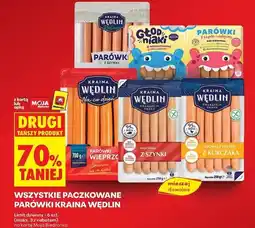 Biedronka Parówki z szynki i cielęciny bezglutenowe bez laktozy Kraina Wędlin Głodniaki oferta