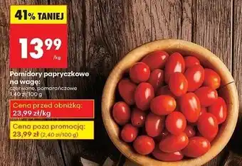 Biedronka Pomidory papryczkowe pomarańczowe oferta