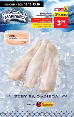 Biedronka Mintaj filet bez skóry Marinero oferta