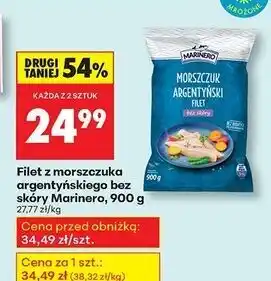 Biedronka Morszczuk argentyński filet bez skóry Marinero oferta