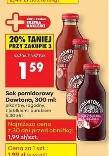 Biedronka Sok z buraków jabłkiem Dawtona oferta