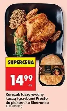 Biedronka Kurczak faszerowany kaszą i grzybami Biedronka Prosto Do Piekarnika oferta
