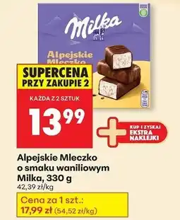 Biedronka Czekoladki waniliowe Milka Alpejskie Mleczko oferta