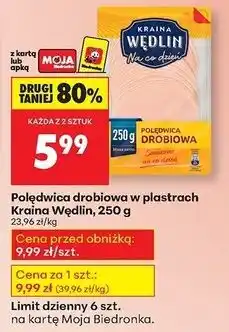 Biedronka Polędwica drobiowa Kraina Wędlin oferta