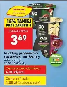 Biedronka Pudding czekoladowy z wsadem wiśniowym Go Active oferta