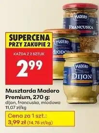 Biedronka Musztarda miodowa Madero oferta