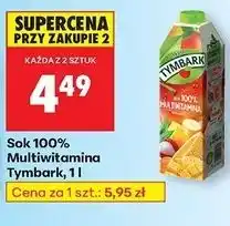 Biedronka Sok multiwitamina Tymbark oferta