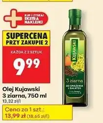 Biedronka Olej z lnem oraz pestakami dyni Kujawski 3 Ziarna oferta