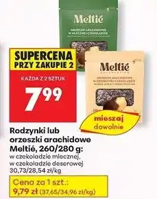 Biedronka Orzeszki arachidowe w mlecznej czekoladzie Meltie oferta