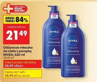 Biedronka Mleczko odżywcze skóra bardzo sucha z pompką Nivea oferta