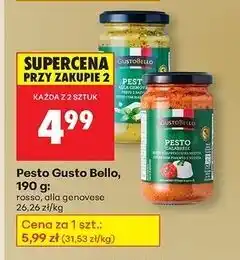 Biedronka Pesto z papryką alla calabrese Gustobello oferta
