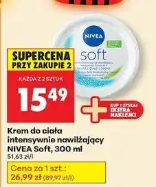 Biedronka Krem do twarzy i ciała intensywnie nawilżający Nivea Soft oferta