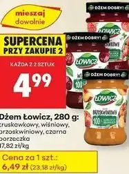 Biedronka Dżem z czarnej porzeczki Łowicz oferta