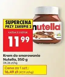 Biedronka Krem czekoladowo-orzechowy Nutella oferta