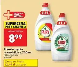 Biedronka Płyn do mycia naczyń teatree & mint Fairy Sensitive oferta