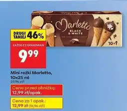 Biedronka Lody rożki mini Marletto oferta