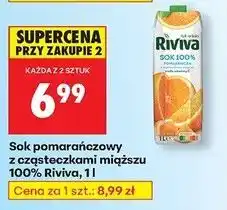 Biedronka Sok pomarańczowy Riviva oferta