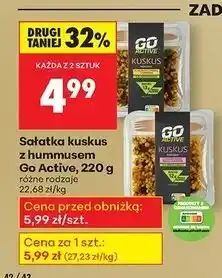 Biedronka Sałatka kuskus z ciecierzycą fasolą i hummusem Go Active oferta