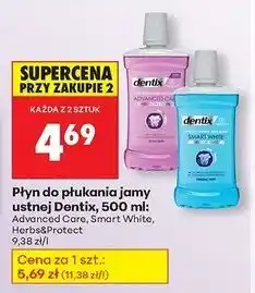 Biedronka Płyn do płukania ust herbs & protect Dentix oferta
