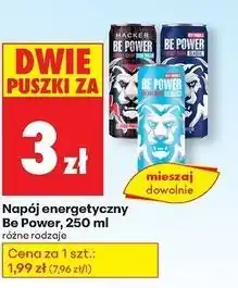 Biedronka Napój energetyczny hacker Be Power oferta