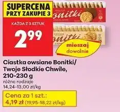 Biedronka Ciastka owsiane zbożowe Bonitki oferta