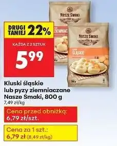 Biedronka Pyzy ziemniaczane Nasze Smaki oferta