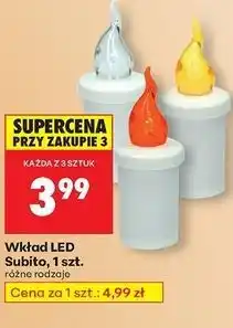 Biedronka Wkład led s5 50 dni żółty Subito oferta