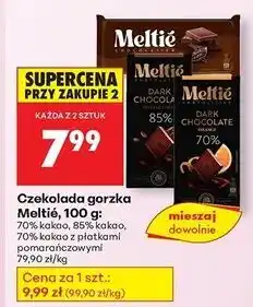 Biedronka Czekolada gorzka 85 % Meltie oferta