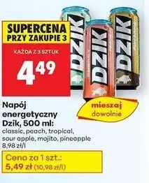Biedronka Napój energetyczny zero kalorii Wk Dzik oferta