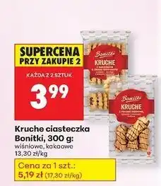 Biedronka Ciastka kruche z polewą kakaową Bonitki oferta