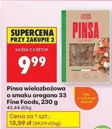 Biedronka Pinsa z oregano 33 Fine Foods oferta