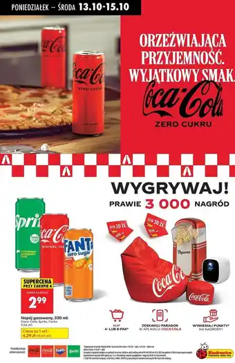 Biedronka Napój pomarańczowy Fanta Zero oferta